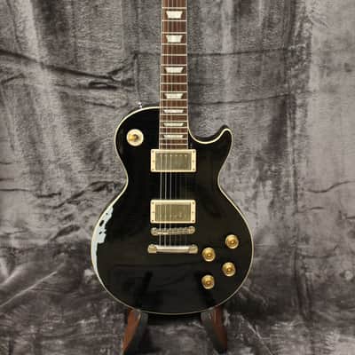 2016 Gibson Custom 60s Standard Historic Les Paul Lightly Aged Electric Guitar Black Over Frost Blue image 1