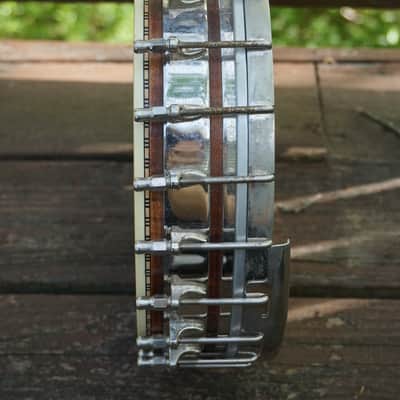 Wildwood Heirloom Open Back Banjo Tubaphone Tone ring Flamed Maple neck Engraved Inlays Old Time image 9