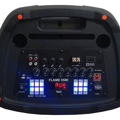 2 MR DJ FLAME5500LED Bluetooth PA Party Speakers Liquid Crystal LED 2 x 12" TWS FM USB image 10