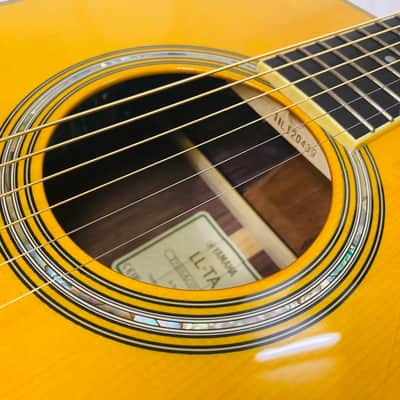 YAMAHA LL-TA VT TransAcoustic Guitar Vintage Natural - Excellent Condition image 11