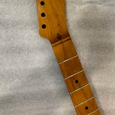 Guitar Mill Telecaster Neck 2026 - 1 pc Roasted Maple Aged Nitro + Gotoh Tuners & Bone Nut image 4