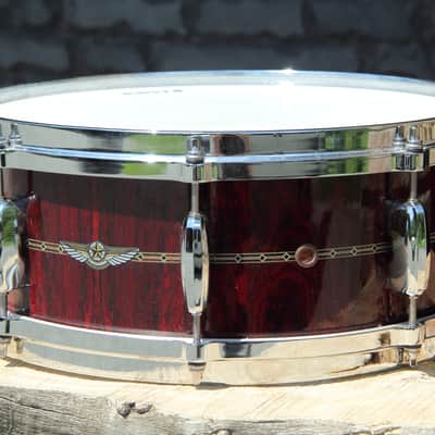 Tama Star Bubinga Dark Red Cordia Snare 14x5.5 image 3