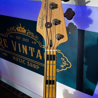 Fender Squier Vintage Modified '70s Jazz Bass LEFTHAND - Natural image 4