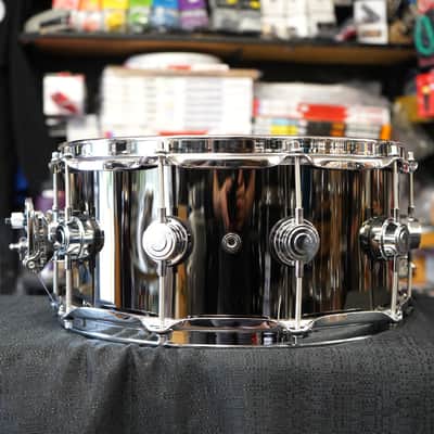 DW Collectors Series #DRVB6514SUC Black Nickel Over Brass 6.5x14" Snare Drum w/ Chrome Hardware image 6