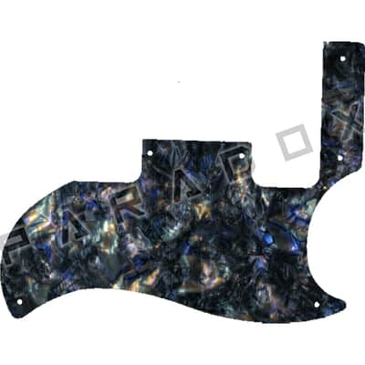 Custom Pickguard For 2019 - 2024 Made in America Gibson SG Special W/P90's - Black Abalone/White/Black/White .090" image 1