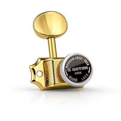 Gotoh SD91 MG-T Vintage Locking Tuners, 6-In-Line L6, 05M - Gold – 21333GYTX