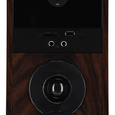 Rockville TM150D Dark Wood Powered Home Theater Tower Speakers 10" Sub/Bluetooth image 3