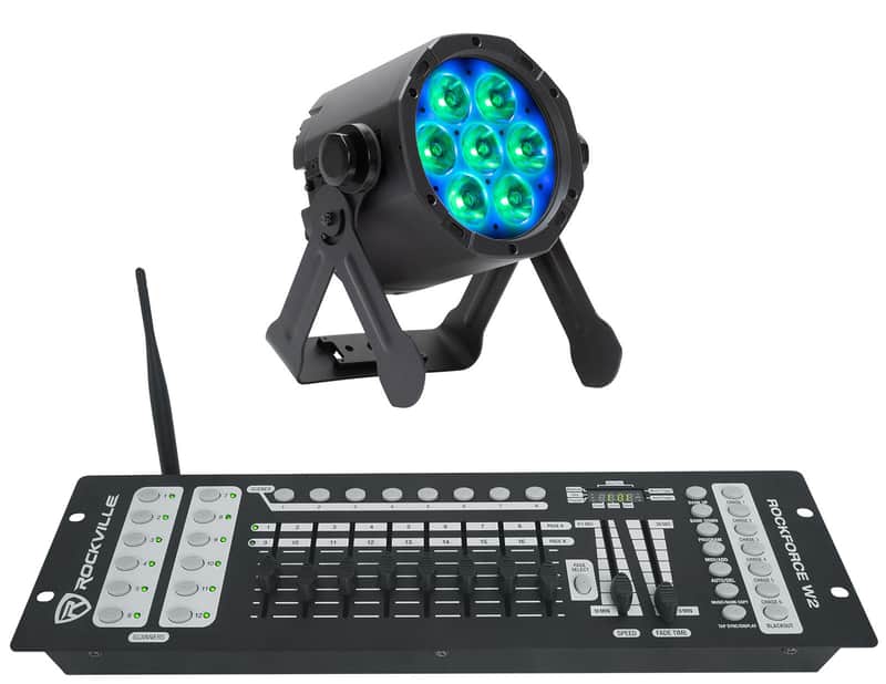 American DJ ElectraPix Par 7 RGBAL+UV LED IP65 Wireless DMX Par Light+Controller image 1