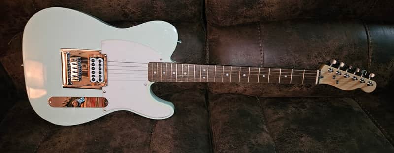 Kustom partscaster Telecaster Tom Delonge Inspired 2024 - Surf Green image 1