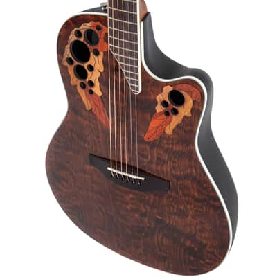 Ovation CE48P-TGE Celebrity Elite Plus Super Shallow Acoustic Electric Guitar, Tiger Eye image 5