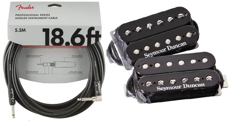 Seymour Duncan Distortion Mayhem Black Humbucker Pickup Set TB-6 Trembucker & SH-6n ( FENDER 18FT ) image 1