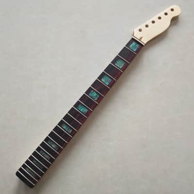 Glossy Finish Guitar Tele Telecaster Style Maple Neck, Rosewood Fingerboard, Abalone Inlay image 2