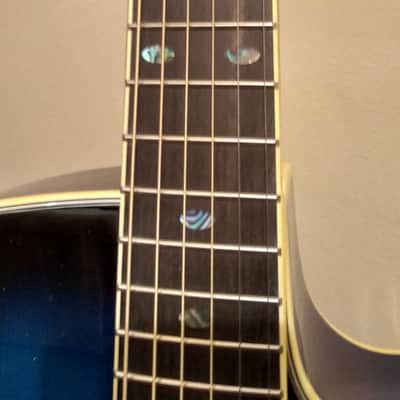 Daisy Rock DR6278 Wildwood Royal Blue Burst acoustic electric cutaway guitar image 9