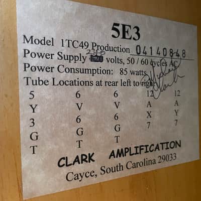 Clark Amplification 5E3 Tweed Deluxe Amp image 7