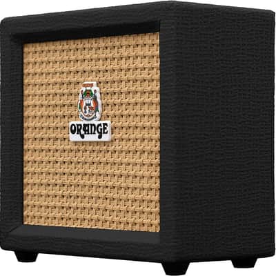 Orange Amps Crush Mini (Black) 3W Guitar Combo Amp Bundle w Power Adapter, Pig Hog Instrument Cable, 24 Picks, Battery & Liquid Audio Polishing Cloth (Black) image 3