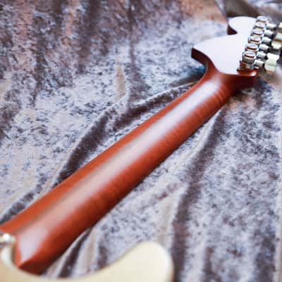 GB Liuteria Traditional Strato semi hollow european walnut relic and resin image 22