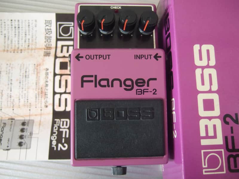 Boss BF-2 Flanger 1984-1990 (Green Label) Made In Japan | Reverb