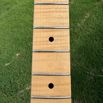 Guitar Mill AAA Flame Maple T-Style neck with nitro finish. image 14