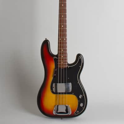 Fender  Precision Bass Solid Body Electric Bass Guitar (1976), ser. #76-51232, original black tolex hard shell case. image 1
