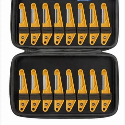 MusicNomad MN676 16pc. Diamond Coated Guitar Nut Slotting File Shop Set