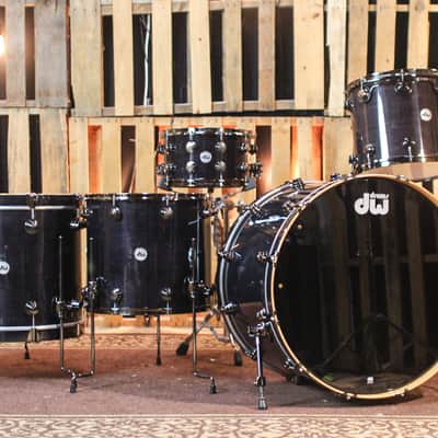 DW Collector's Standard Maple Ebony Stain Drum Set - 28,15,18,20,14sn - SO#1291945 image 1