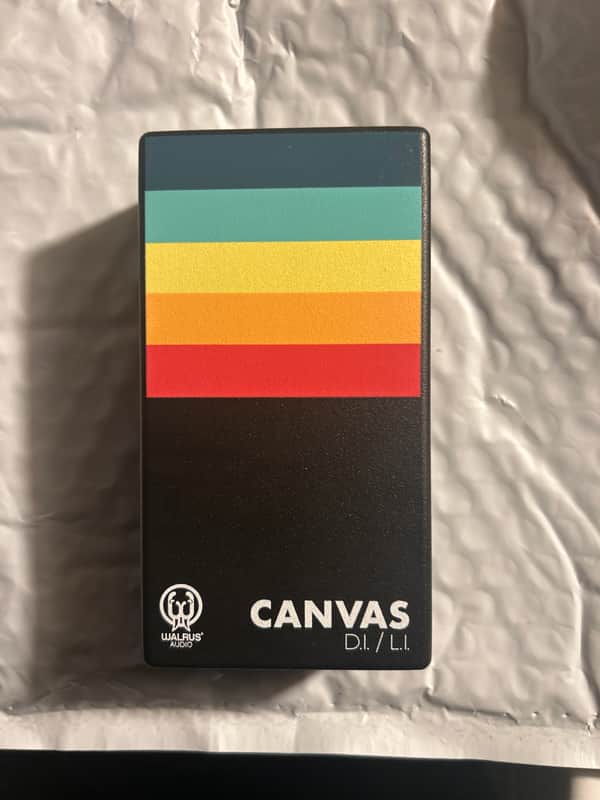 Walrus Audio Canvas Mono Line Isolator Direct Box 2022 - Present - Black w/ Rainbow Graphic image 1