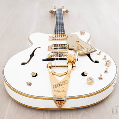1972 Gretsch White Falcon Stereo 7595 Vintage Double Cutaway Guitar w/ Case, Art Wiggs image 11