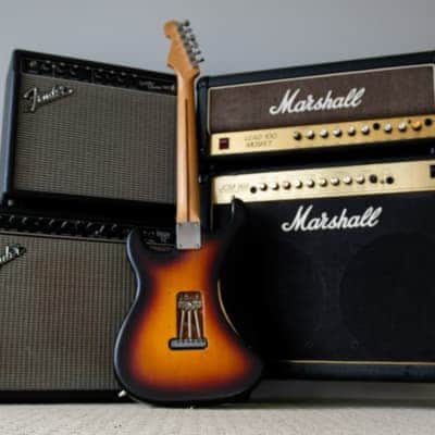Fender Standard Stratocaster with Maple Fretboard 2008 (upgrade) - Brown Sunburst image 13