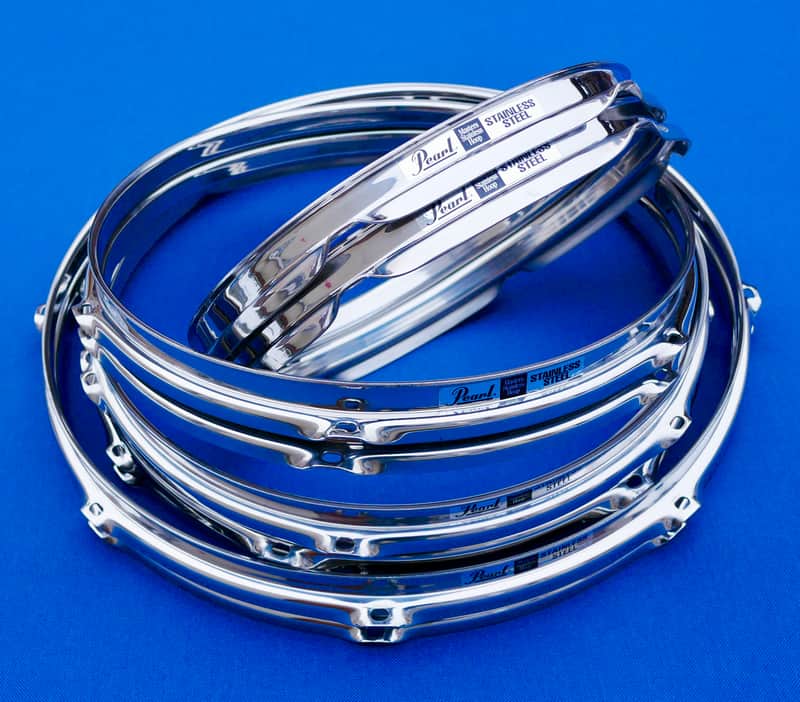 Pearl Stainless Steel Power Hoops 2 mm 2 x 10", 12", 13", 14", 16" Ultra RARE image 1