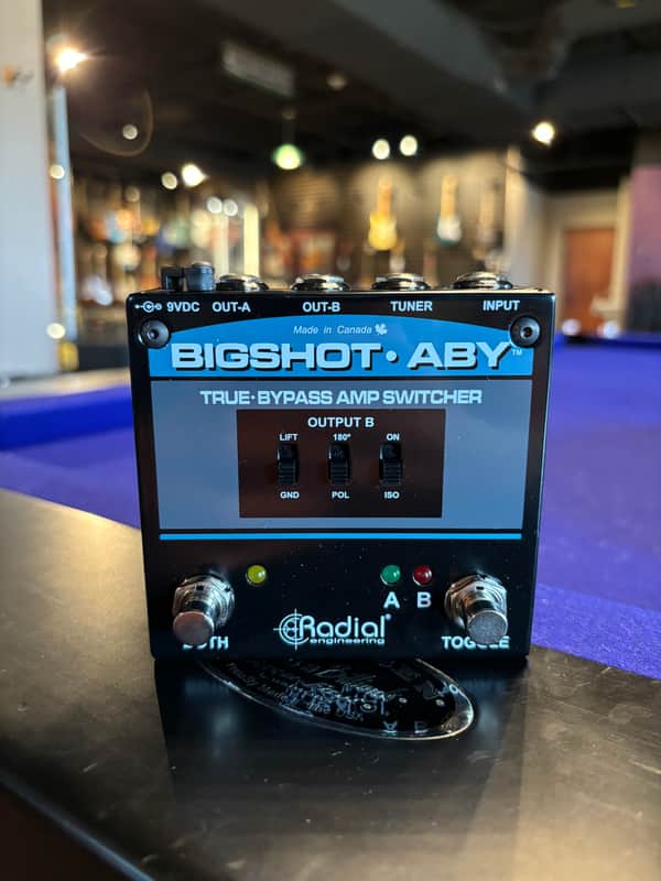 Radial Bigshot ABY True-Bypass Amp Switcher V2 - Black/Blue image 1