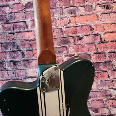 Gaylord Guitars Custom Shop Digger 2025 - Smoker Green Metallic with Olympic Competition Stripes image 12