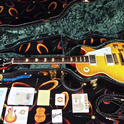 Gibson Les Paul 1958 Historic 58 Custom Shop CR8 Flame Top Chambered 2012 Lemonburst image 12