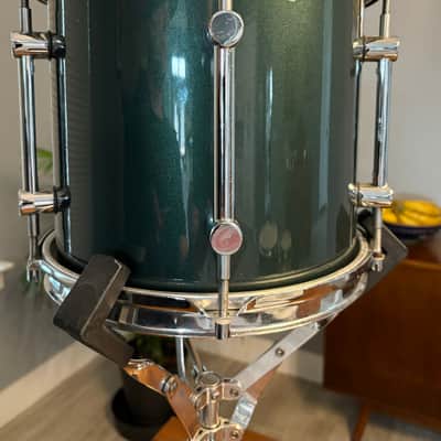 Sonor Force 3000 10”x9” mounted tom 1990-1996 - Metallic Green image 2
