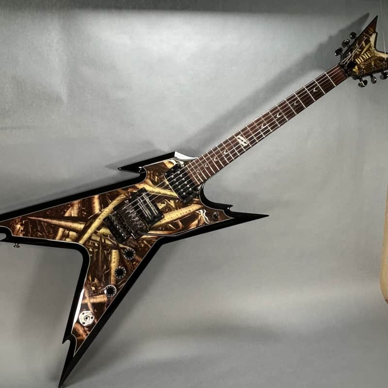 2006 Dean Dimebag Darrell Signature Razorback - Bone Shards image 1