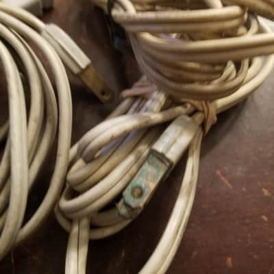 One (1) GE etc. Electric Disconnect Plug Power Cord Cable Non-polarized C-clip TV cheater Rectangle 1955 image 4
