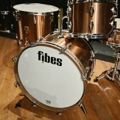 Fibes 3 piece drumset 1970s  - Copper image 6