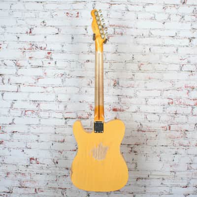 Fender - CuNiFe Blackguard Bigsby Heavy Relic - Telecaster Electric Guitar w/ 1-Piece Quartersawn Maple Neck - Aged Nocaster Blonde - w/ Deluxe Hardshell Case - x5006 image 7