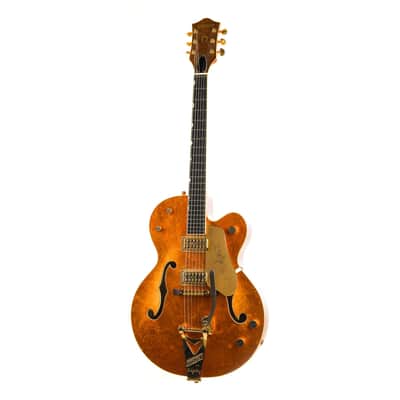 Gretsch USA Custom Shop Stephen Stern G6120-125 Chet Atkins 125th Anniversary - Transparent Orange over Gold Leaf image 7