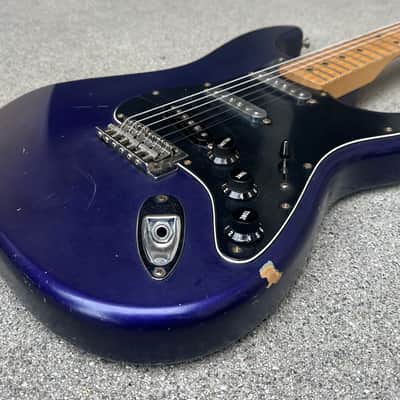 2005 Fender Satin Series Midnight Blue Standard Stratocaster MIM Setup image 9