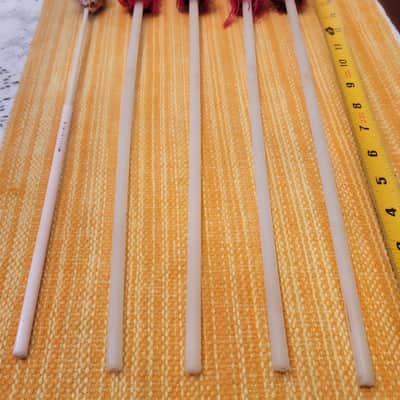 Vic Firth Musser M-6 Terry Gibbs Xylophone Bells Keyboard Mallets Red Corder Wound Heads 15.5" Long *LOT OF 5* image 6