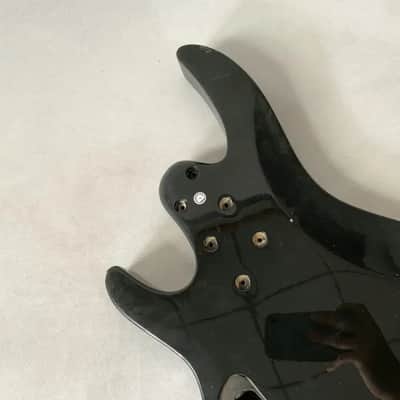 Black 4 String Electric Bass Basswood Body image 6