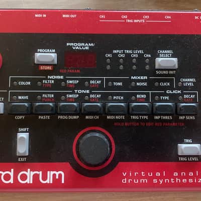 Nord Drum 4-Channel Virtual Analog Drum Synthesizer 2012 - 2013 - Red image 1