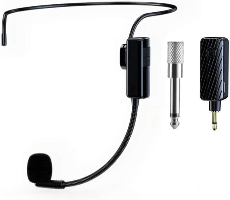 Head Microphone Wireless, Head Sets with Microphones, Bluetooth Headset Mic Ideal for Speakers PA System Voice Amplifier Wireless Microphone for Teacher, Tour Guides, Fitness Instructor image 1