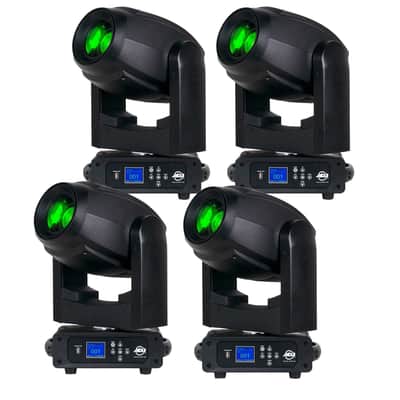 (4) American DJ Focus Spot 5Z 200 Watt Moving Heads Bundle image 1