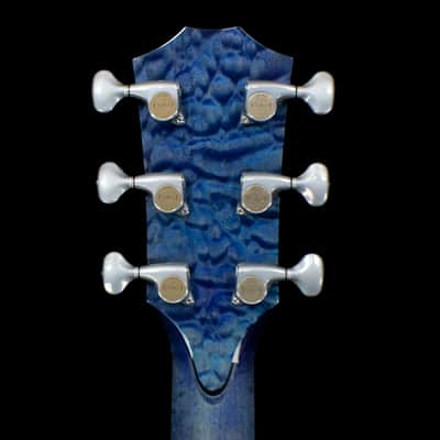 Taylor Custom Shop GA Grand Auditorium Acoustic Electric Guitar 2019 Blue/Purple Over Teal image 9