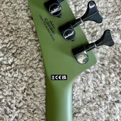 Mint Jackson X Series Concert™ Bass CBXNT DX IV, Laurel Fingerboard, Matte Army Drab image 4