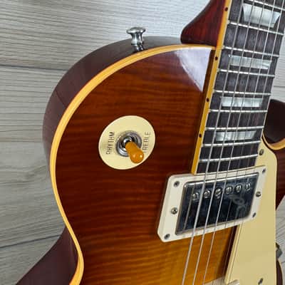 Gibson Custom 1959 Les Paul Standard Reissue VOS Electric Guitar - Iced Tea Burst #1331 image 8