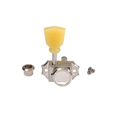Brio 3 x 3 Pro Vintage Hybrid Style Keystone Button Nickel - Cream Button image 3