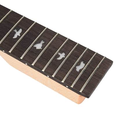 Electric Guitar Neck, 22 Frets Solid Wood Blackwood Fingerboard Replacement Guitar Neck for Guitar Repair Customization Beginners Professionals Musicians image 6