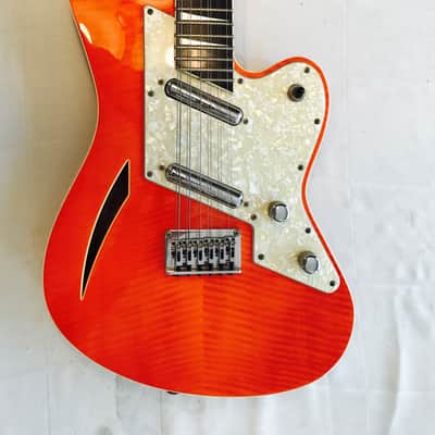 Charvel Surfcaster 12 String Thin Line 1992 Tangerine Maple Flame image 1